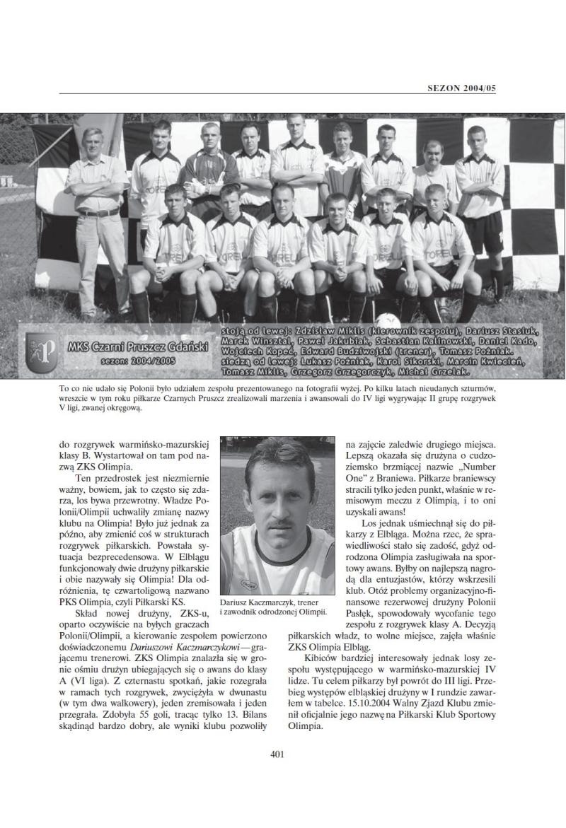 foto -Piłkarskie dzieje Wybrzeża 1991-2005
