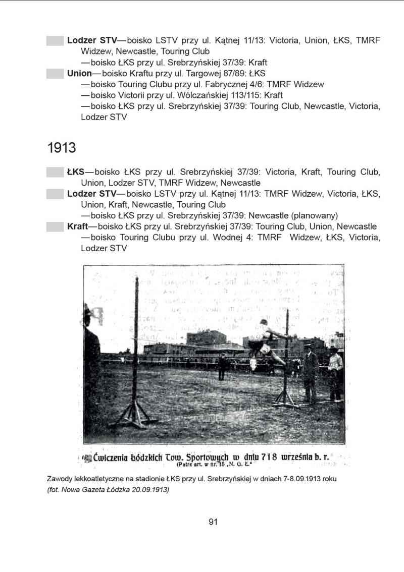 foto -Rozgrywki piłkarskie w Łodzi 1910-1919
