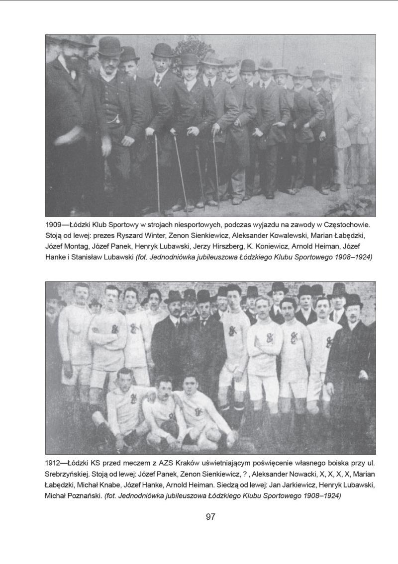 foto -Rozgrywki piłkarskie w Łodzi 1910-1919